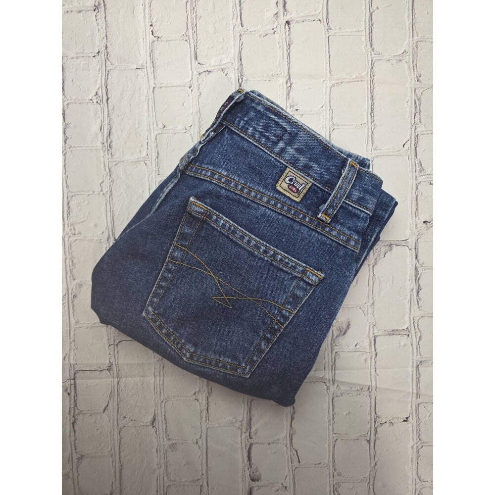 Cruel Girl Women's Sz 3 Short Low Rise Relaxed Blue Denin Jeans